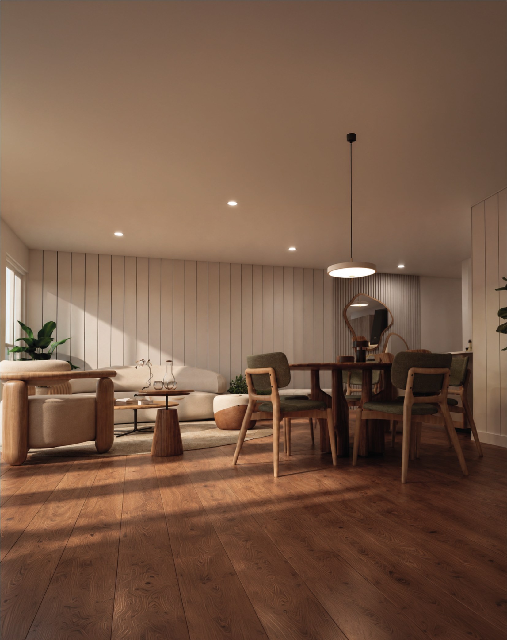 Sala de Estar Principal con Iluminación Natural